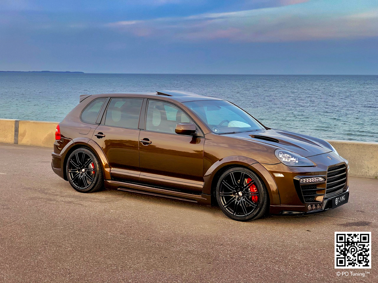 Wide body kit passend für Porsche Cayenne 957 SR66.2 PO Tuning